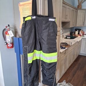 High-Visibility Black Work Pants